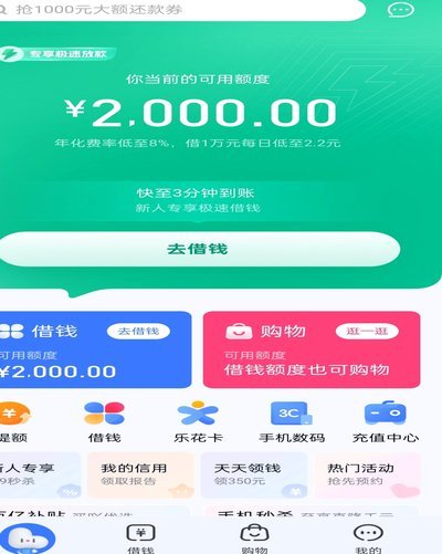 分期乐有额度怎么借钱出来