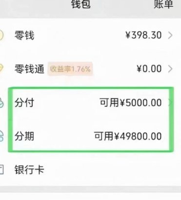 分付账户快速提现